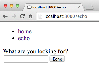 Mojolicious::Lite echo page with embedded layout
