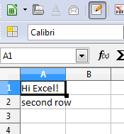 Excel example 1