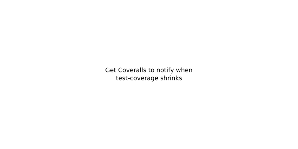 Coveralls Code Coverage Get Coveralls to notify when test-coverage shrinks