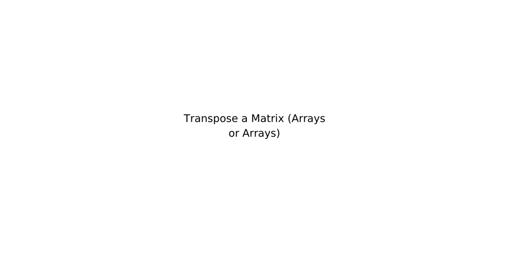 Transpose a Matrix (Arrays or Arrays)