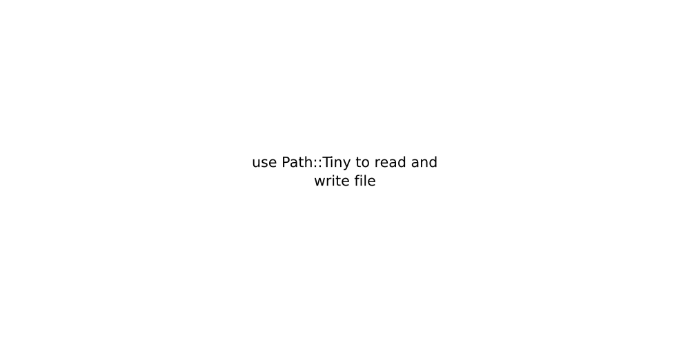 use Path::Tiny to read and write file