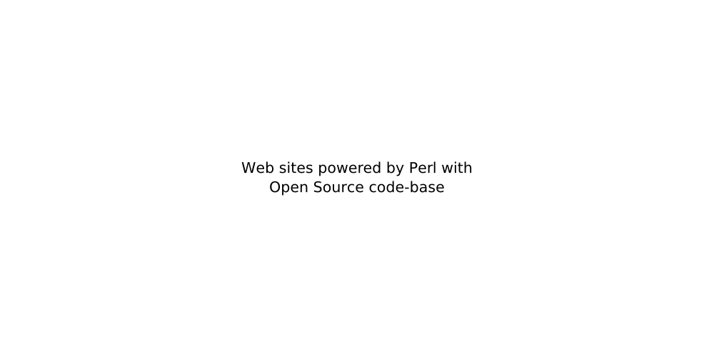 Web sites powered by Perl with Open Source code-base